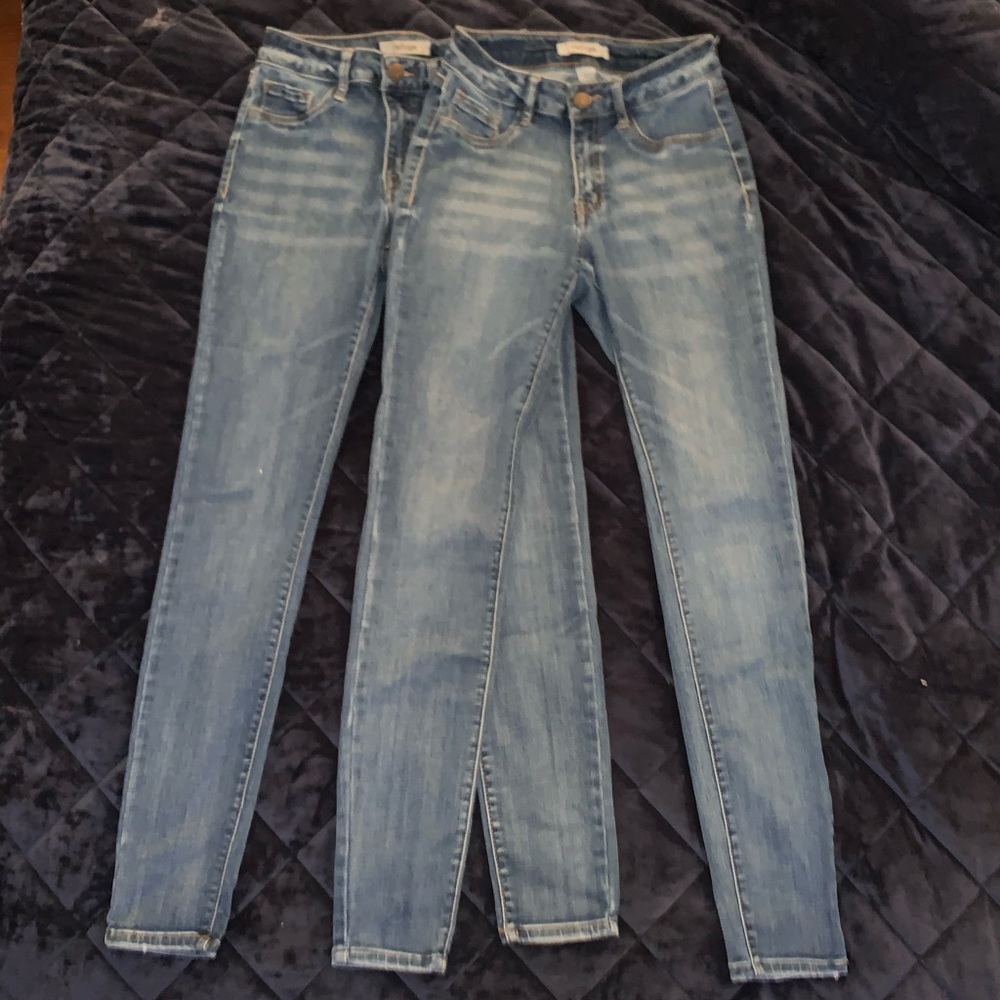 Two dark wash jeans
